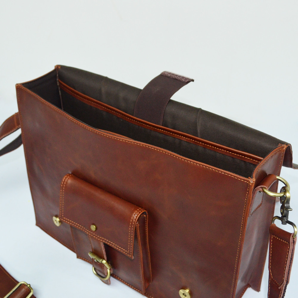 Luxury Genuine Custom Logo Briefcases Men Leather High End Business Bag Leather Briefcase