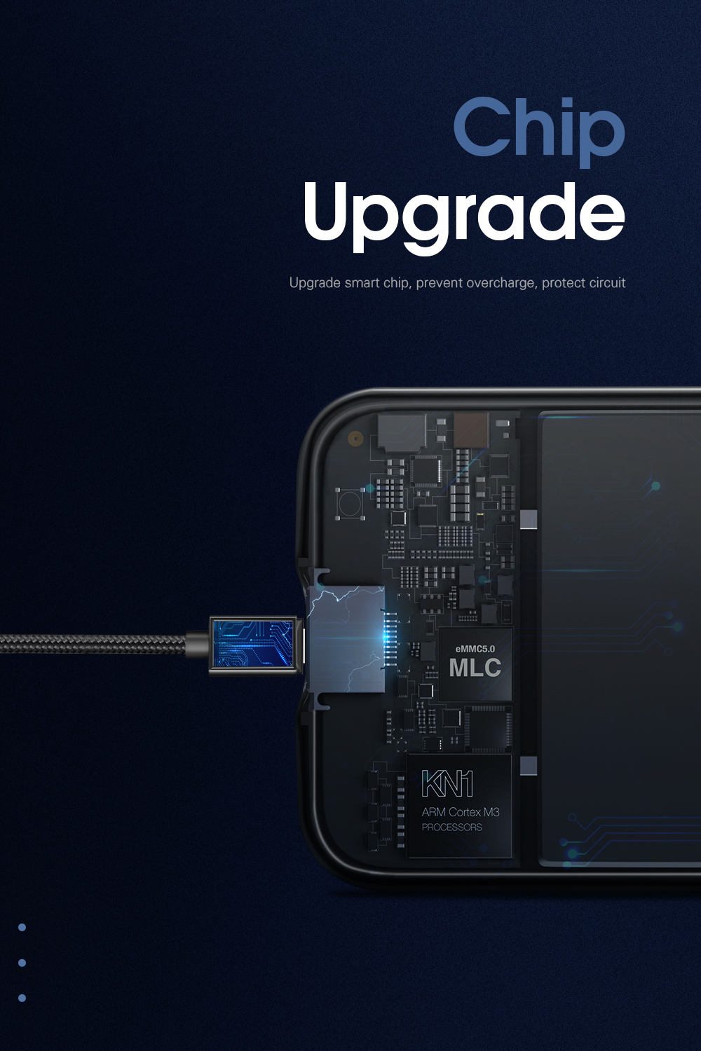 Magic Power Type C USB Magnetic Cables 3 In 1 1M 2M 3A Fast Charging For Type C Devices