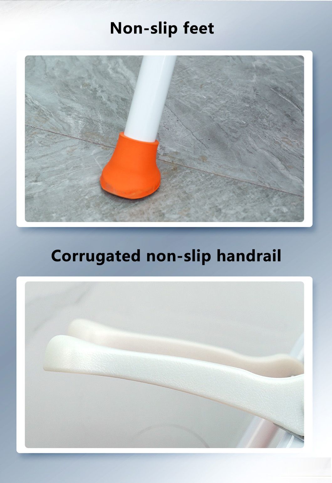 Household Height Adjustable Shower Chair Flip Armrest Elderly Durable Aluminum Alloy Shower Chair