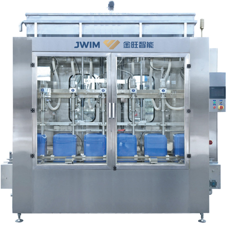 Liquid Detergent Pesticide Solvent Bottle Filling Machine 24 Bpm 7.5KW