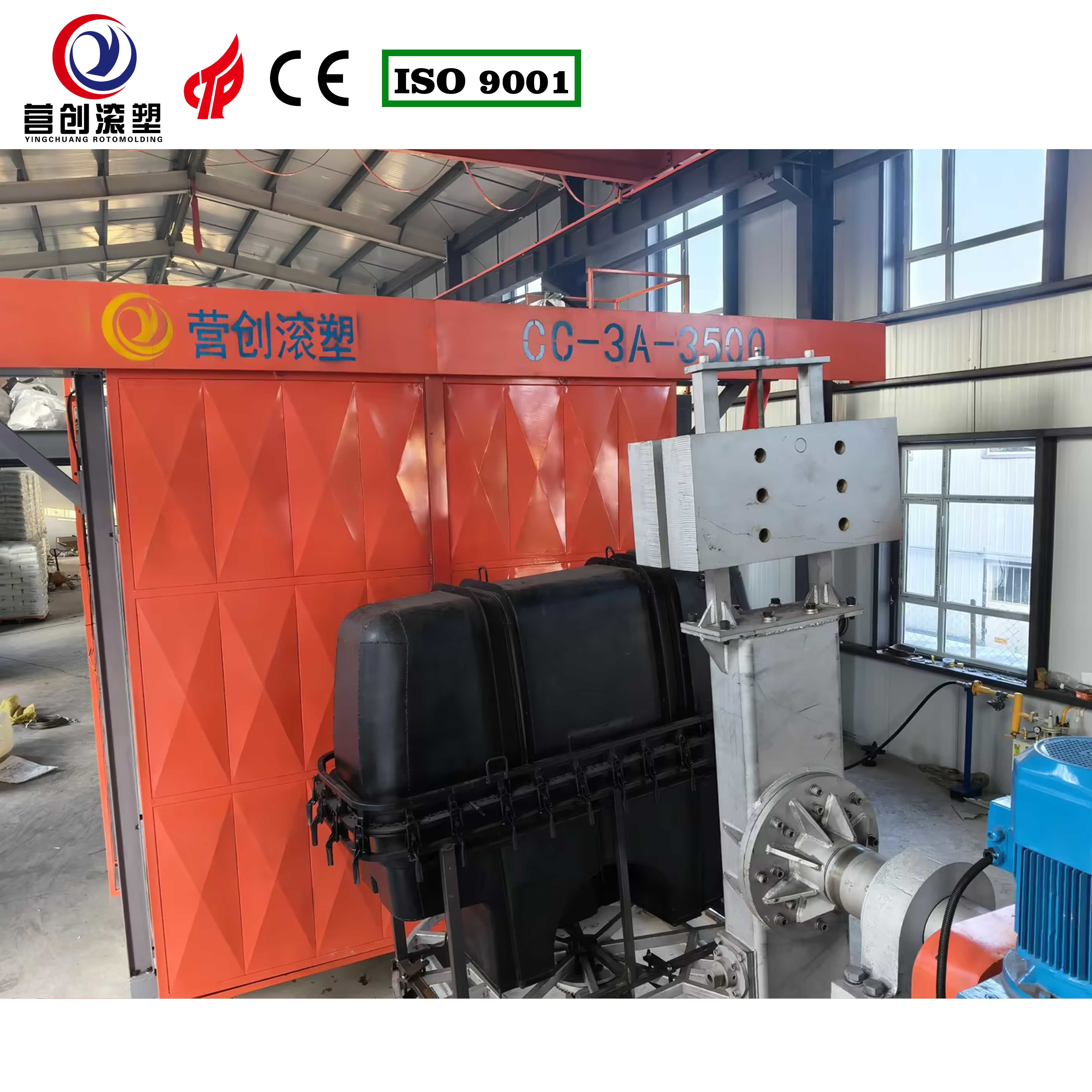 35kg Supply Capacity Rotational Molding Machine With Frequency Adjust Speed And Aluminum Mold Material