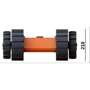 20kg Load Ip68 Tracked Robot Chassis Small Size