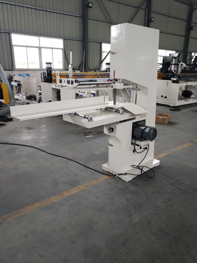 Small Tissue Paper Roll Band Saw Cutting Machine 2.2KW Toilet Roll Cutting Machine Industrial
