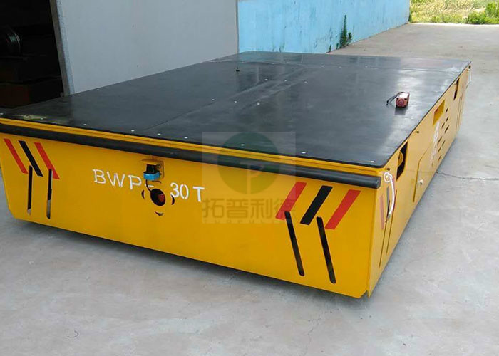 Industrial Pallet Transfer Carts 30ton Battery Power Transfer Vehicle With Lifting Function
