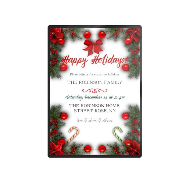 Indoor Customized Aluminum Hanging Frame Ultra Slim LED Light Box for Menu