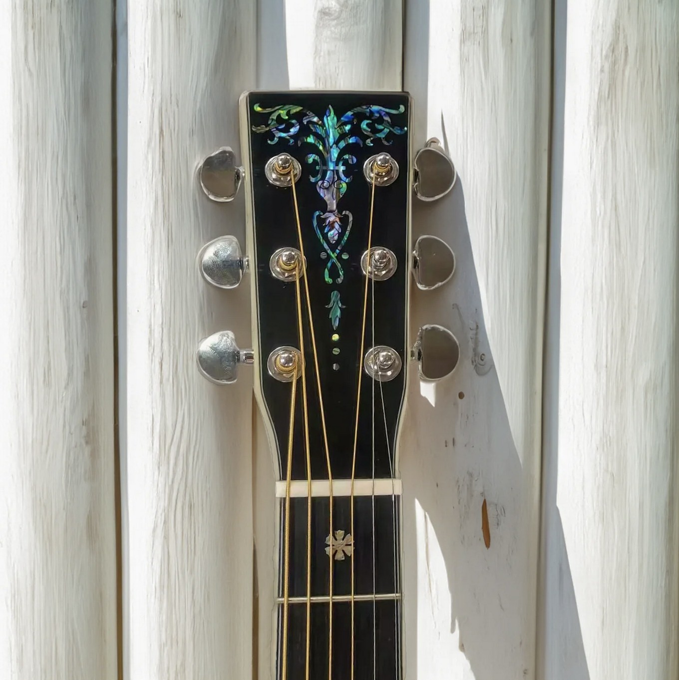Navy Blue Solid Solid East Indian Rosewood Back Side OM Acoustic Guitar 000-14 Fret European Spruce Top