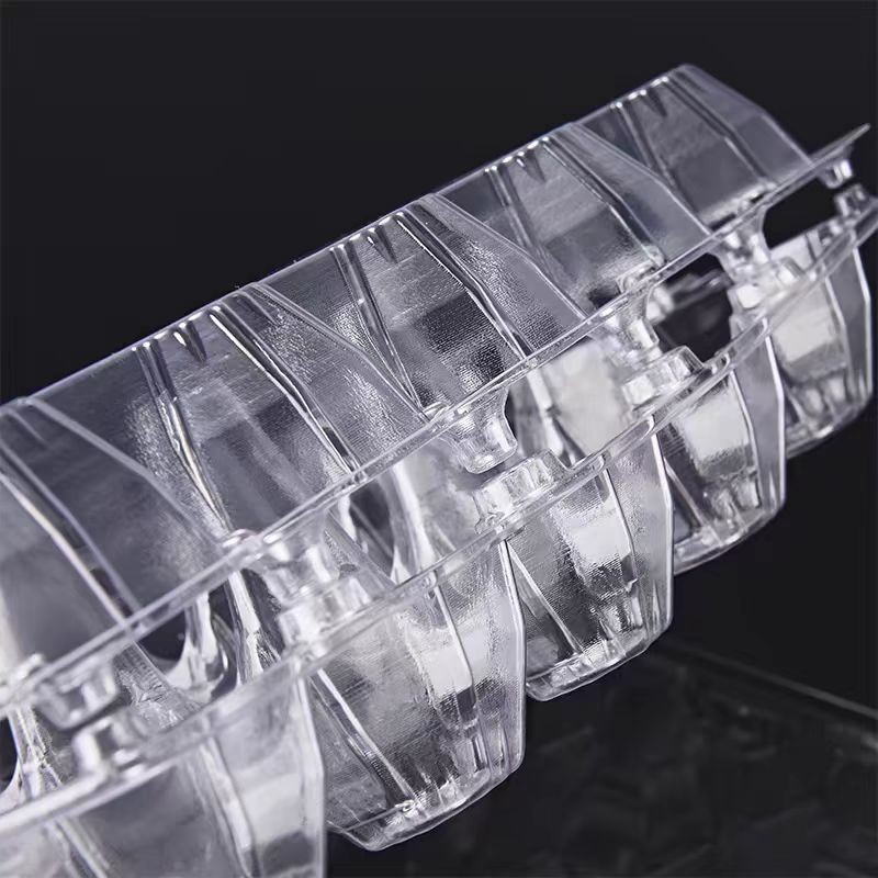 Thickened 4 Holes Plastic Egg Packaging PET Egg Tray Plastic Packaging