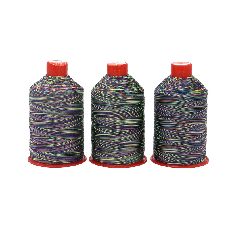Sample Free Variegated Polyester Bonded Thread Tex 70 3000 Yds for Sewing Nylon Thread