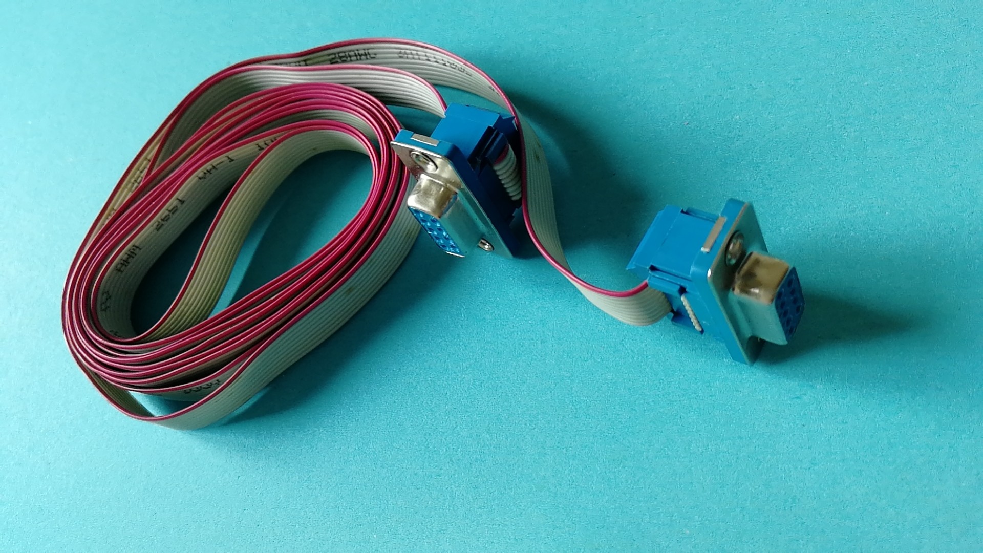 FLAT CABLE DB 9 FEMALE TO DB9 FEMALE