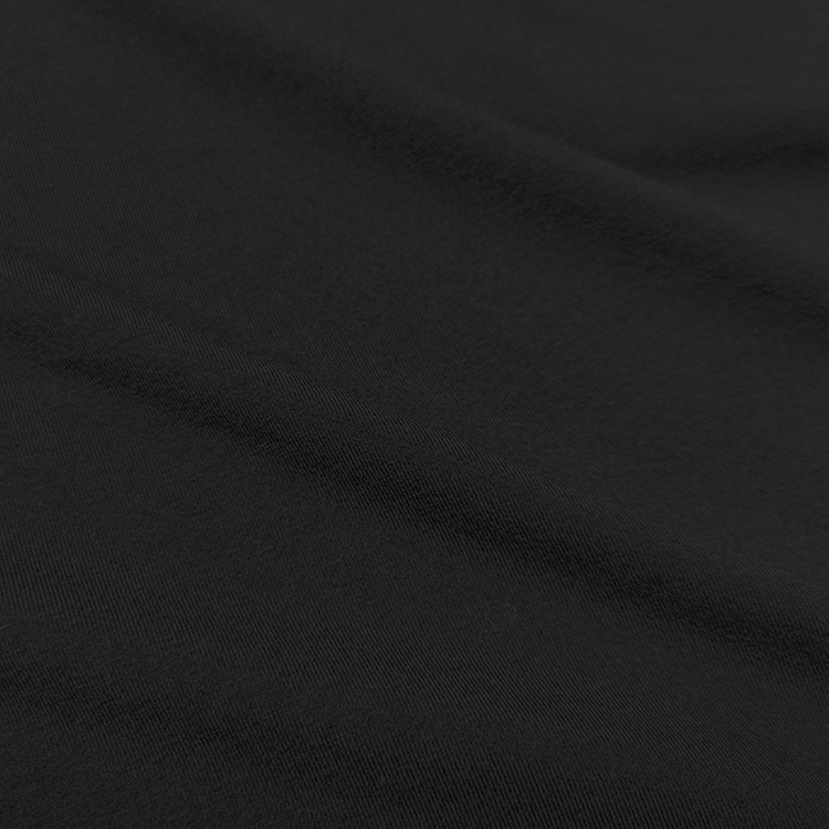 Custom Black Organic Cotton Modal Kids Knit Single Jersey Fabric for Baby Bibs T Shirts