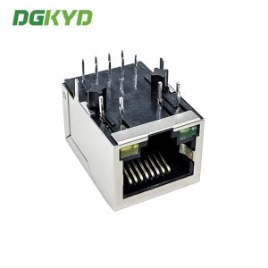 1X1 Single Port RJ45 100M Connector Ethernet Transformer 8P8C Network Socket