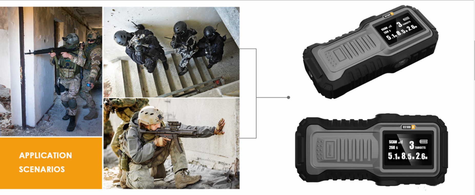 Through Wall Radar With 4 Hours Battery Working Time