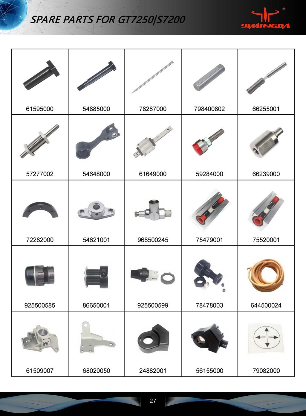 Auto Cutter Spare Parts Assembly, Top Housing C- Axis Bearing Part No. 90514000 XCL7000 Parts