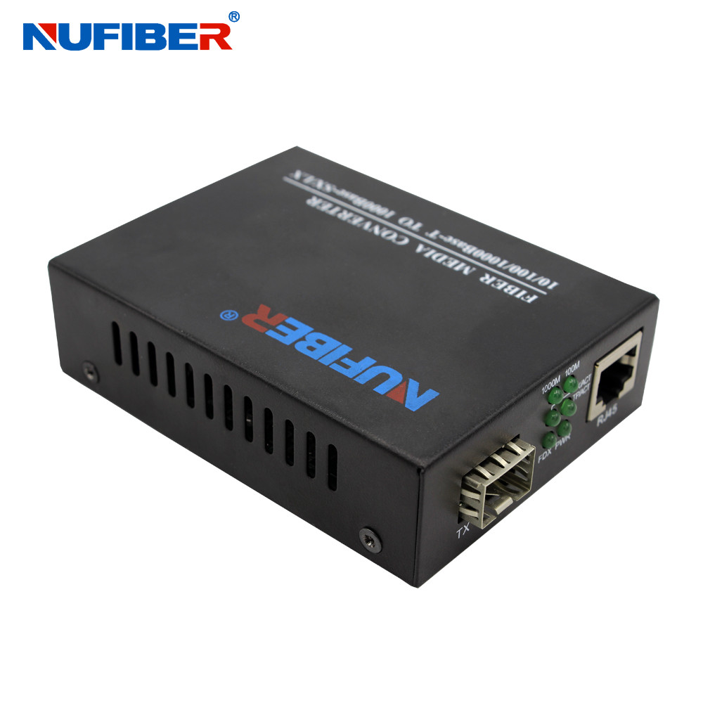100Mbps 1000Mbps Rj45 To Sfp Media Converter Modular Design NF-C2200-SFP