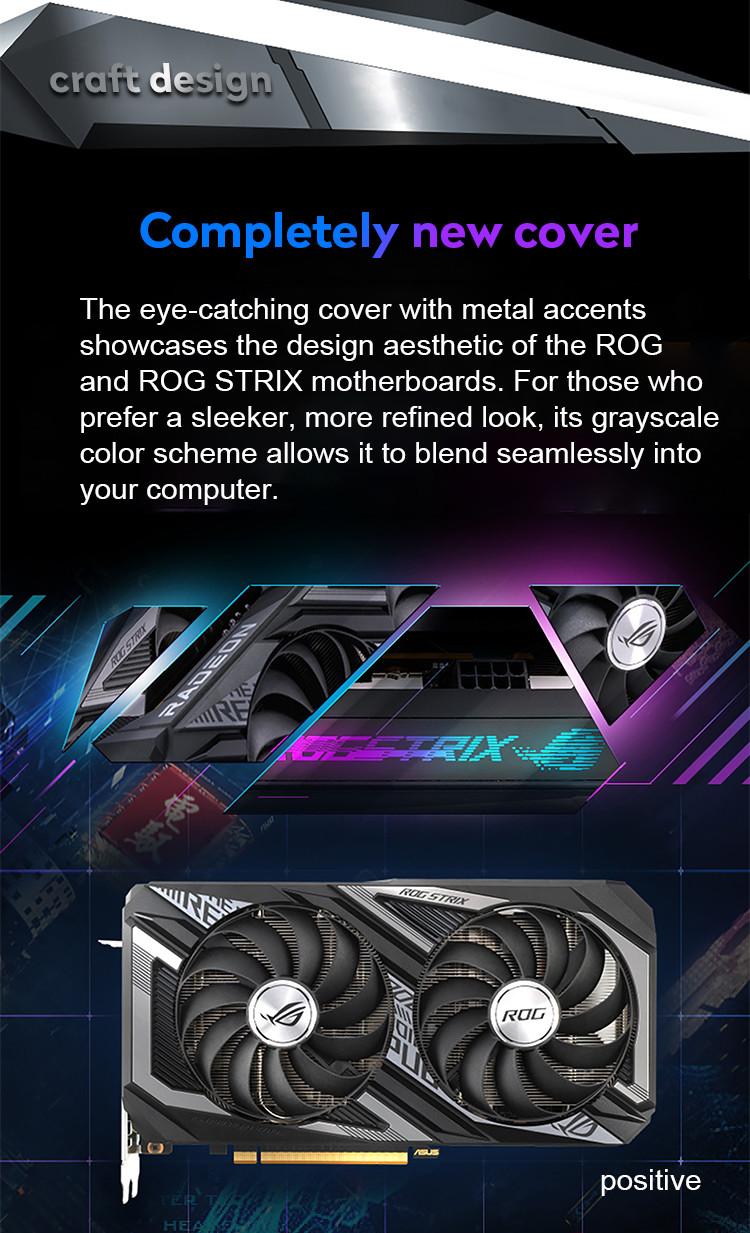 Geforce Rx 6600xt Gaming Graphics Card 8g Gddr6 ROG-STRIX-RX6600XT-O8G-GAMING