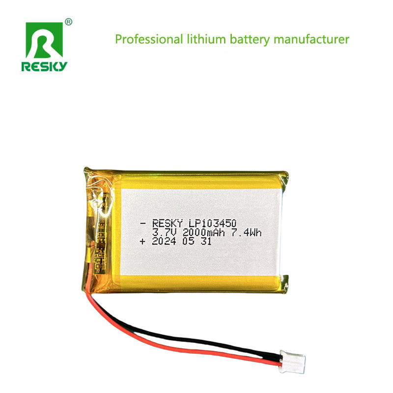 303450 Li Polymer Battery Pack 7.4V 500mAh For Emergency Lighting