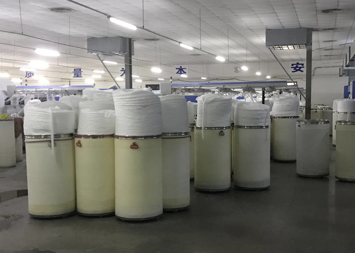 Optic White T40S/3 Factory Pirect Supply Polyester Ring Spun Yarn For Weaving