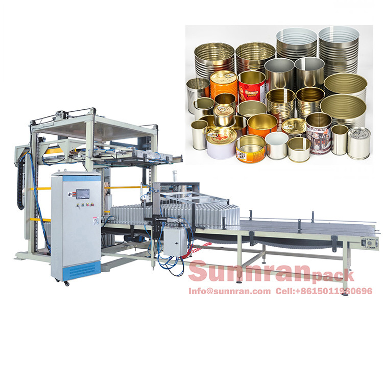  CE Certificate Beverage Can Making Machine , Empty Can Palletizer Sunnran Manufactures