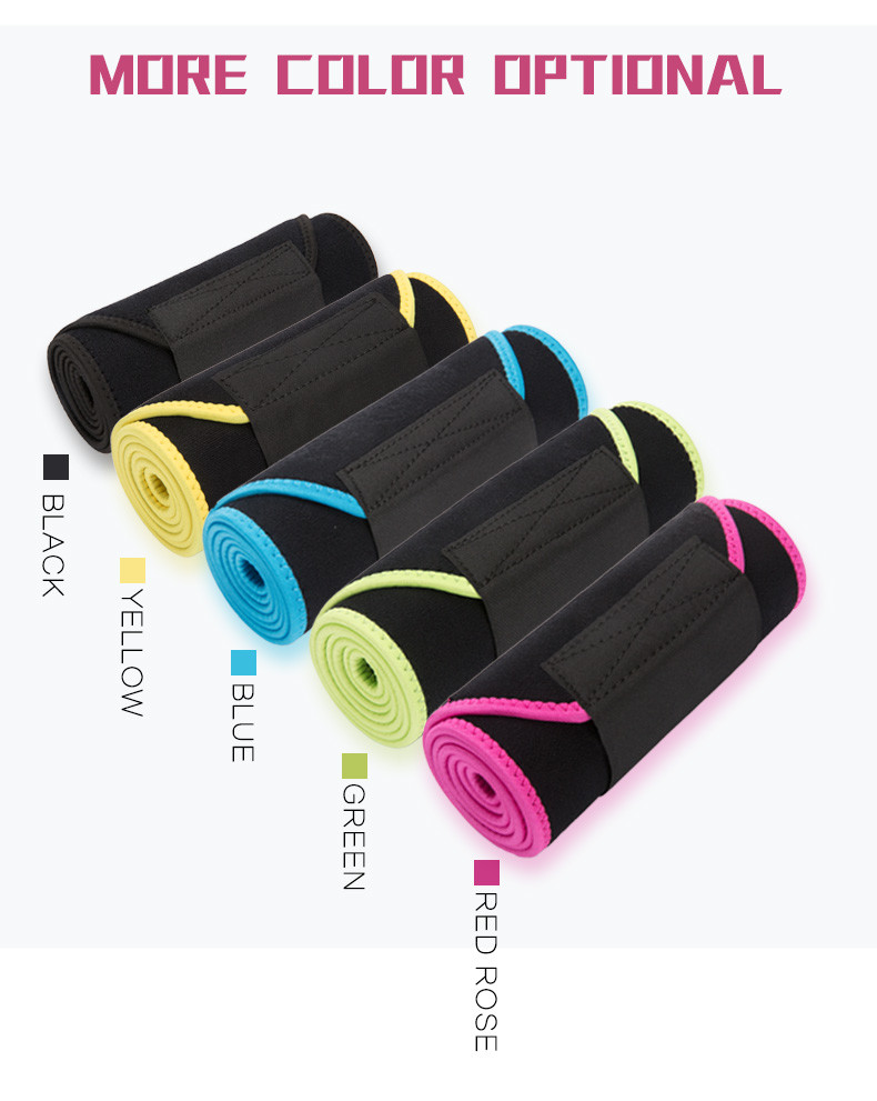 100cm Customized Elastic Waist Support Belt Sweaty Fabric