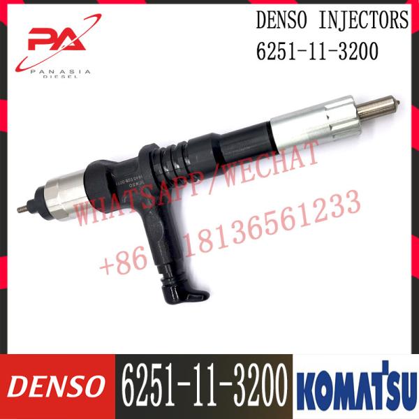 095000-6640 6251-11-3200 6251-11-3201 Komatsu Injector For SAA6D125E-5C/5D