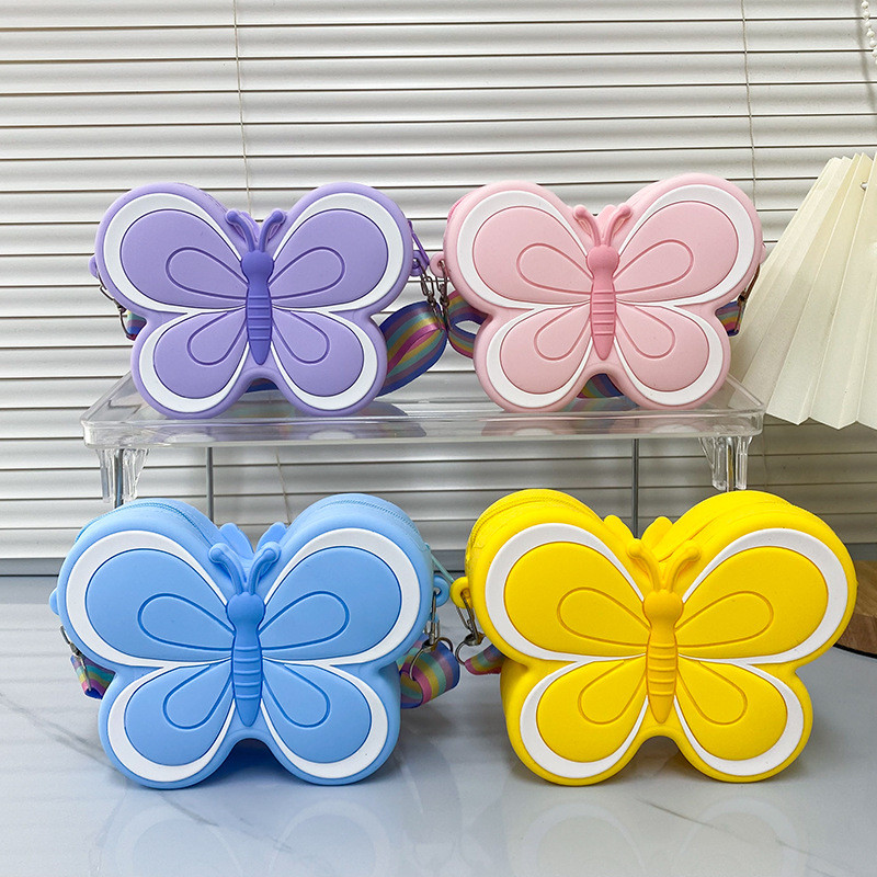 Cute Butterfly Crossbody Bag Toddler Cross Body Purse Wallet Shoulder Bags Handbag Crossbody Purses Coin Purse For Kids