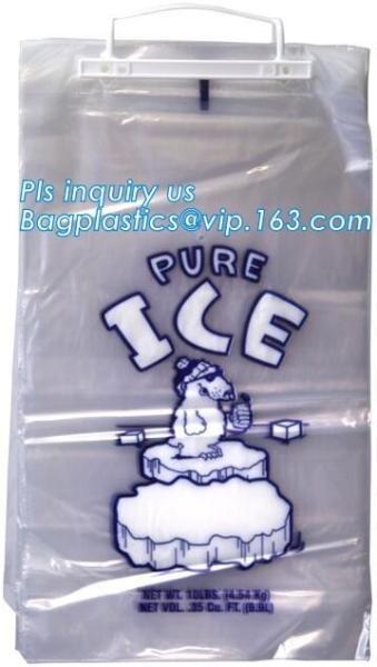 WICKETEDplastic ice cube bags, Ice Cube Freezer Bags, Disposable Ice Cube Bag,