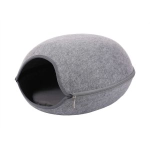China 39*26cm Puppy Detachable Felt Pet Cave With Cushion on sale