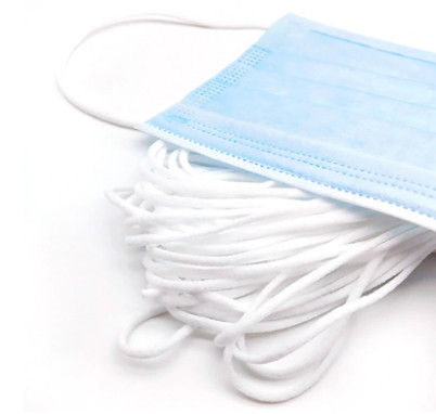 Shuttleless Weaving 5m Nylon Flat 4mm Elastic Ear Loop