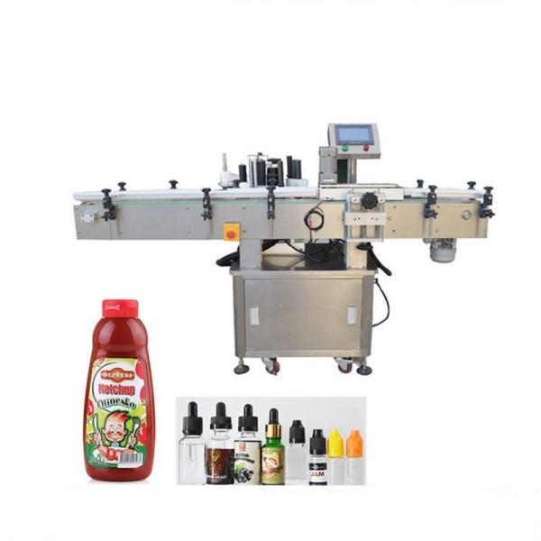 Round Products Packaging And Labeling Machine , PLC Control Adhesive Labeling