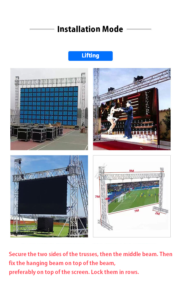 P2.6 P2.9 P3.91 Full Color Outdoor LED Video Wall Display 1920Hz 3840Hz