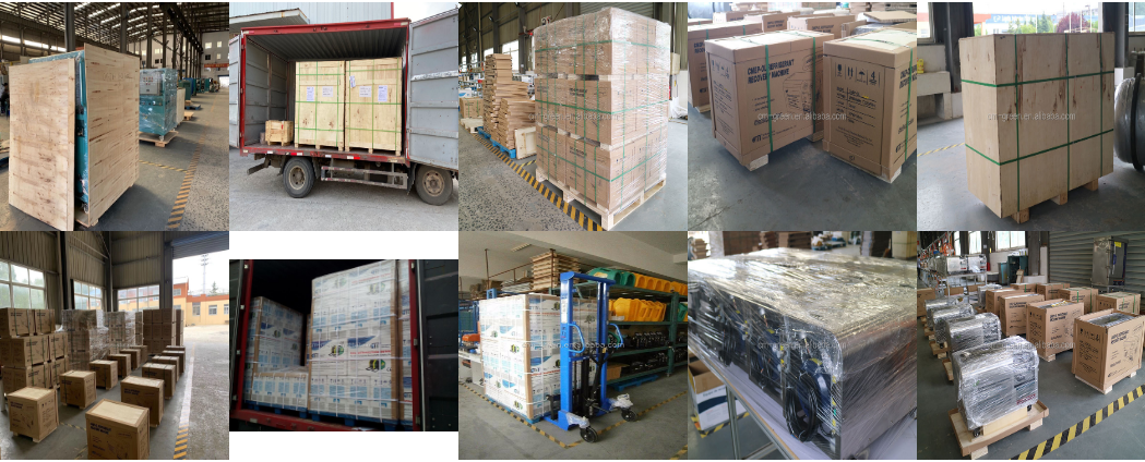 CM5000 refrigerant recovery charging station AC Recharge Machine 2HP oil less chiller ac service recovery unit R134a