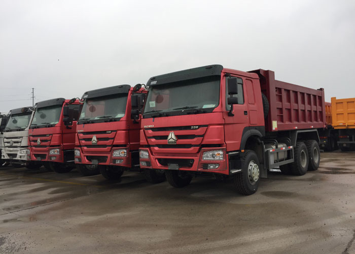 266HP 10 Wheels Tipper Dump Truck RHD T Type Lifting High Loading Capacity