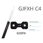 Indoor GJFXH FTTH drop cable Singlemode 4 core g657A Friber Optical FTTH lszh comunication wire distribution