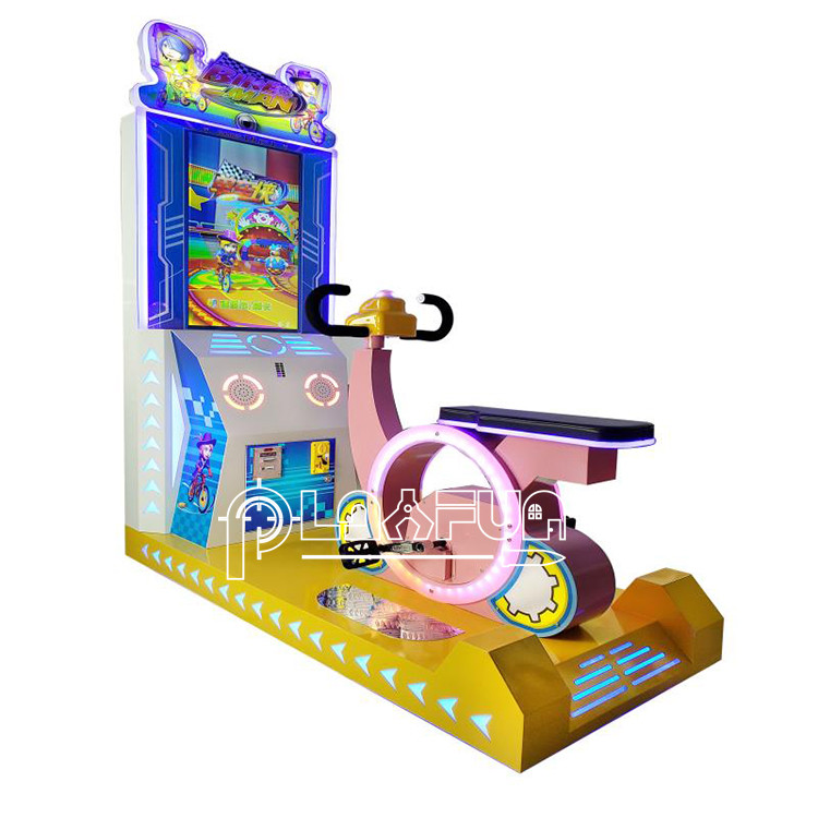 Playfun Coin operaed tickets redemption arcade 2 players bike man game machine