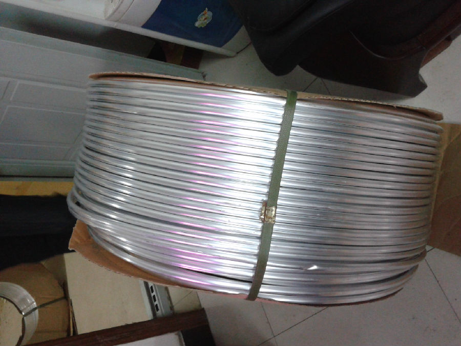 Pancake aluminium tube for refrigerator and air conditioner evaporator use