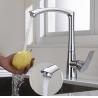 Buy cheap High Arc Brass Kitchen Mixer Tap Stainless Steel Kitchen Tap Chrome Finish from wholesalers