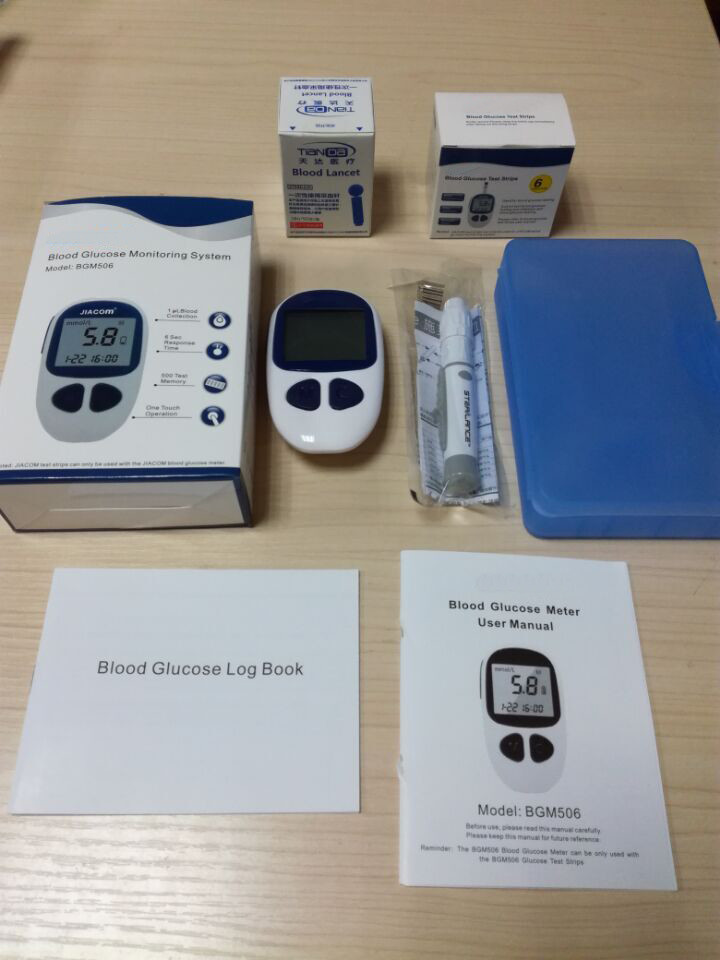 CE Approve 500 Memories Cheap Glucose Meter BGM506 with Test Strips