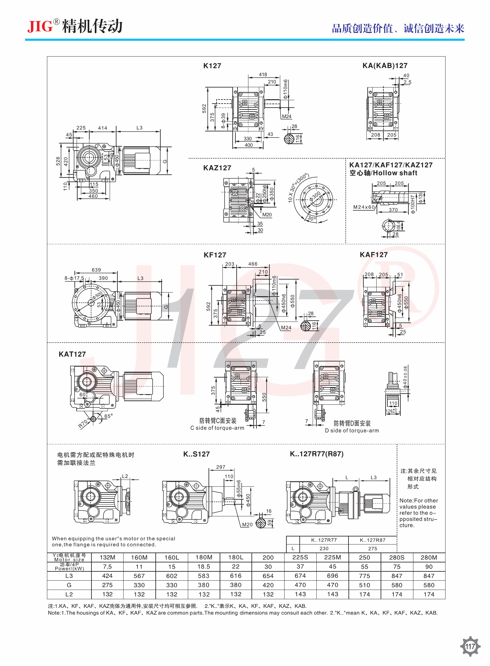 K Series Helical Gear Reducer Helical Bevel Gear Units