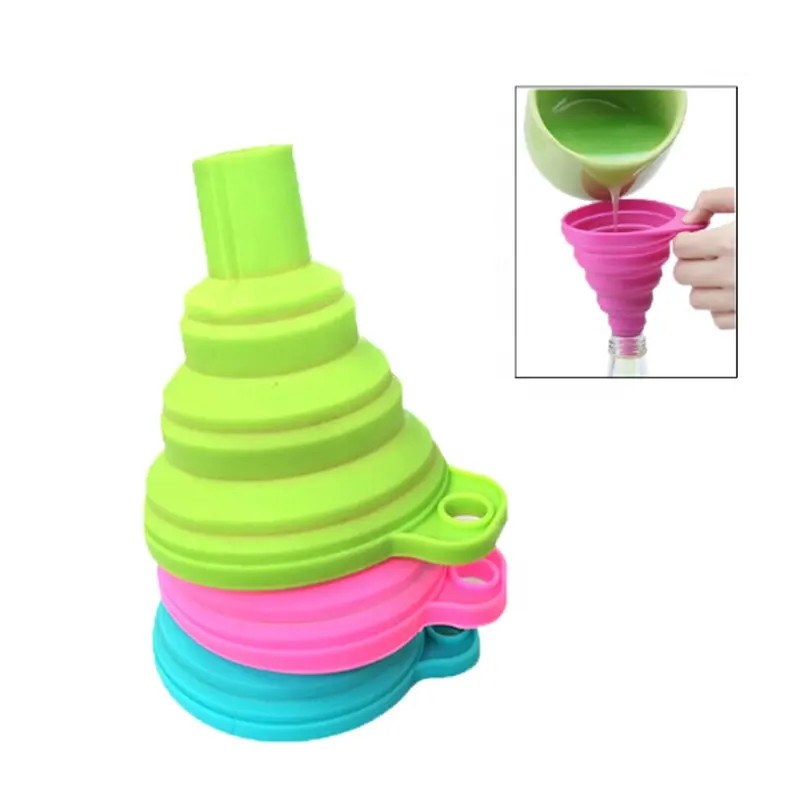 Funnels For Filling Bottles Kitchen Funnel Funnels For Kitchen Use Food Grade Silicone Collapsible Funnel Liquid Powder