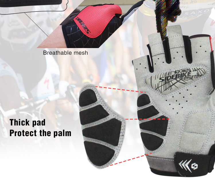 Chile Bike Bicycle Gloves Washable Soft Hand feel Spandex Lycra Bike Racing Gloves