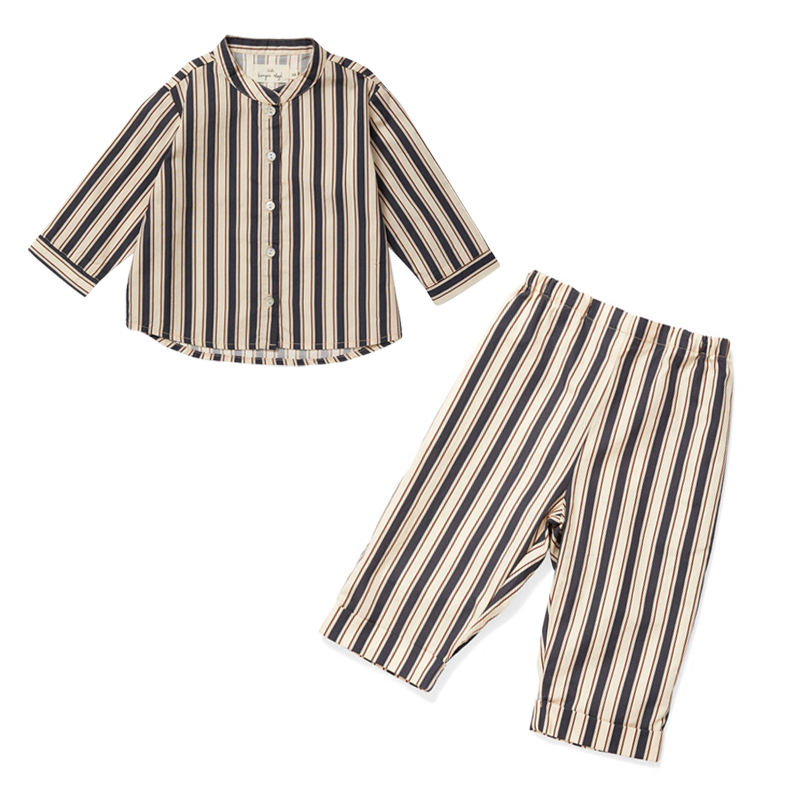 Children'S Outfit Sets Cotton Kids Striped Sets Children'S Casual Printing Sets