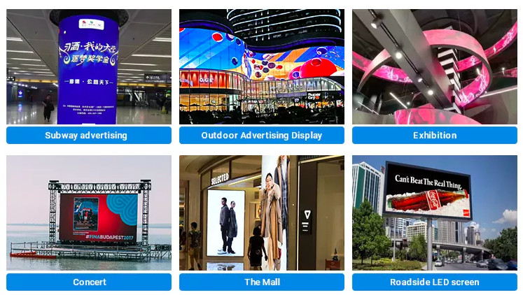 Indoor Flexible Curved Led Screen Display Module P2.5 P3 P4