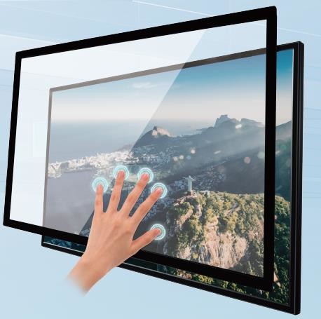 55'' Infrared USB Multi Touch Conversion Overlay Frame IR Touch Screen Frame For Monitor Kiosk