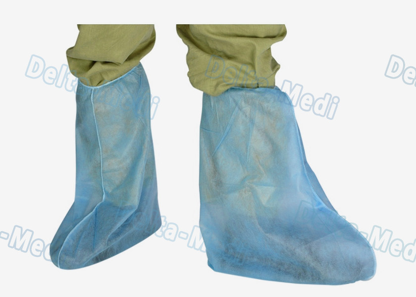 PE 2g 2.5g 3.5g 15x40cm Disposable Foot Covers In Food Factory And Laboratory
