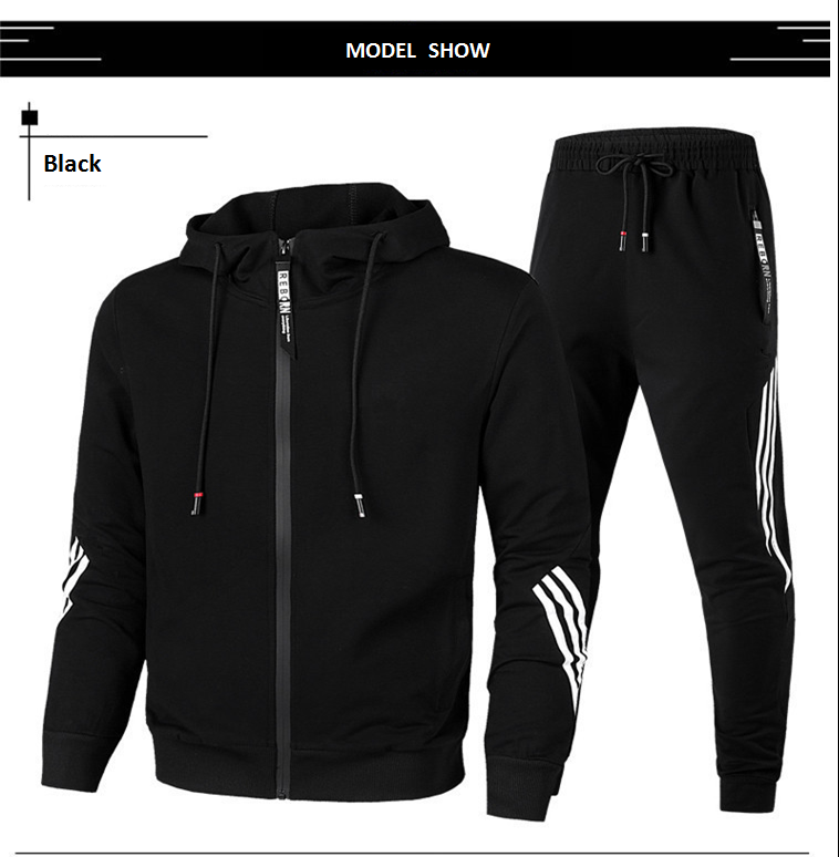 Custom Your Own Brand Mens Sports Tracksuits Lightweight Cotton Hoodie Printed