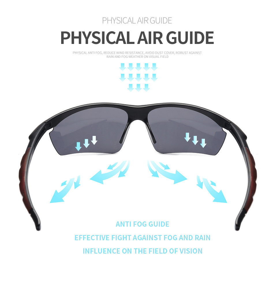Irregular Lens Athletic Eye Glasses Light Weight BSCI Optical Cycling Glasses