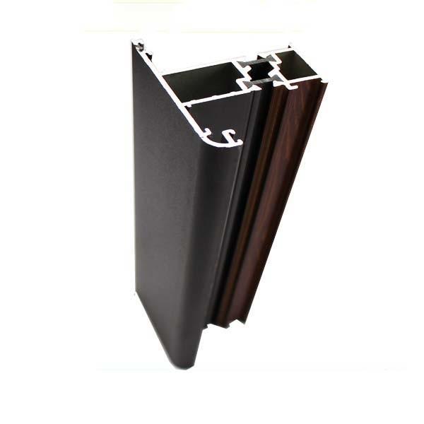 High Hardness Wood Finish Aluminium Profiles Corrosion Resistance For Doors /