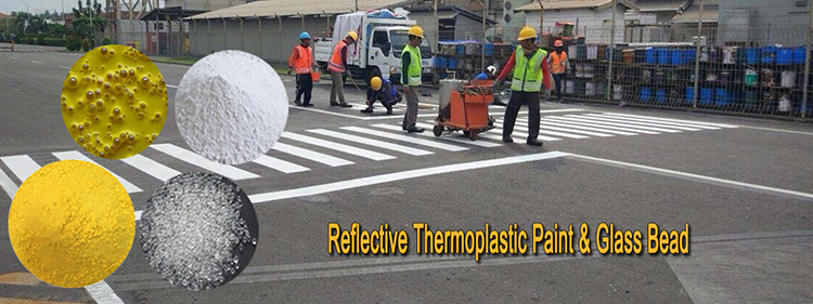 Reflective Yellow / White Thermoplastic Road Marking Paint For Lane Marking