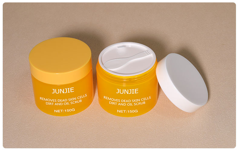 Custom Luxury Plastic Jar With Flip Top Lid 100g 150g PP Empty Cream Jar With Spoon