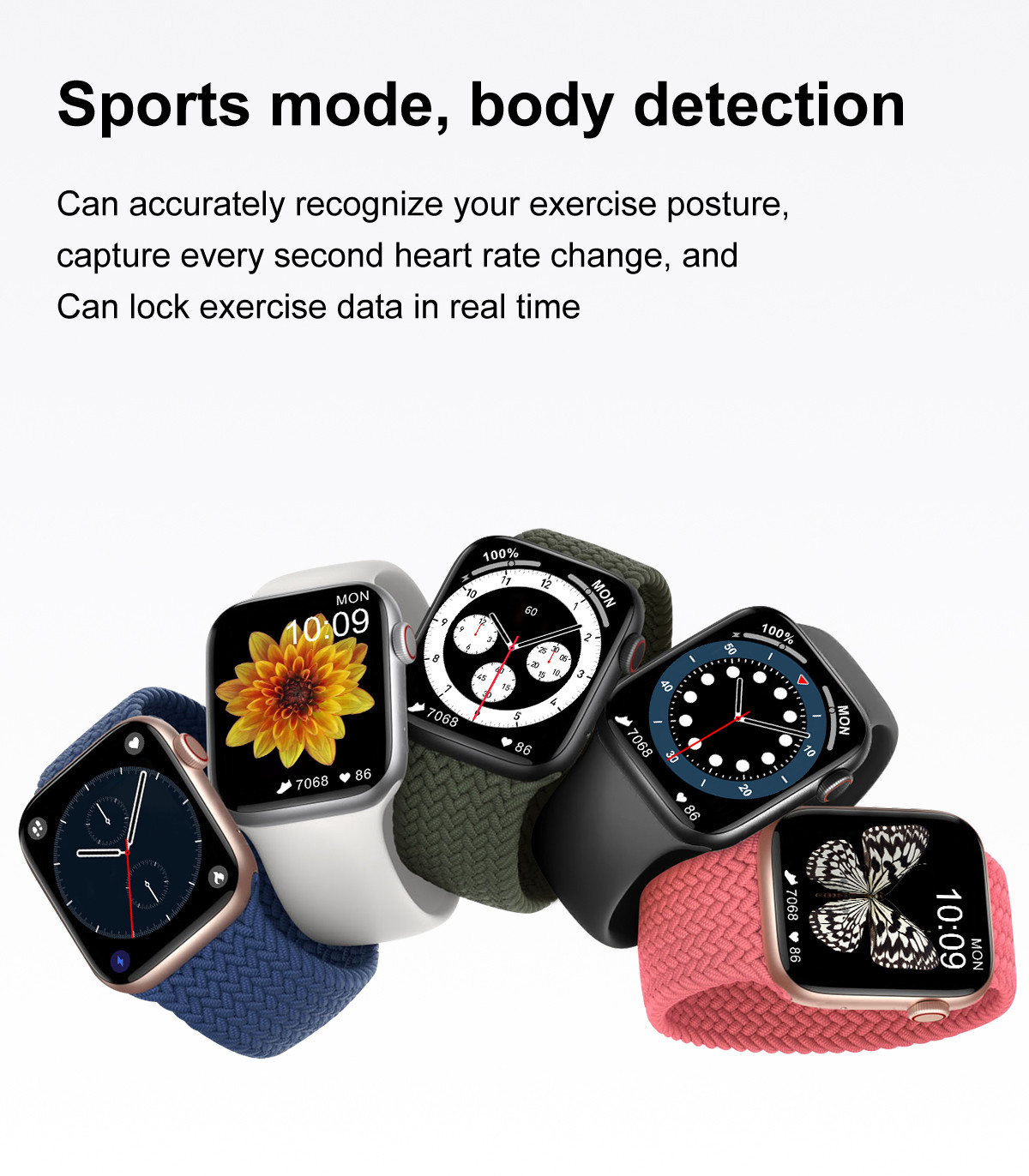 DT100 SMART WATCH 6 SERIES CALL IP68 WATERPROOF WOMEN MEN SMARTWATCH ECG HEART RATE BLOOD PRESSURE